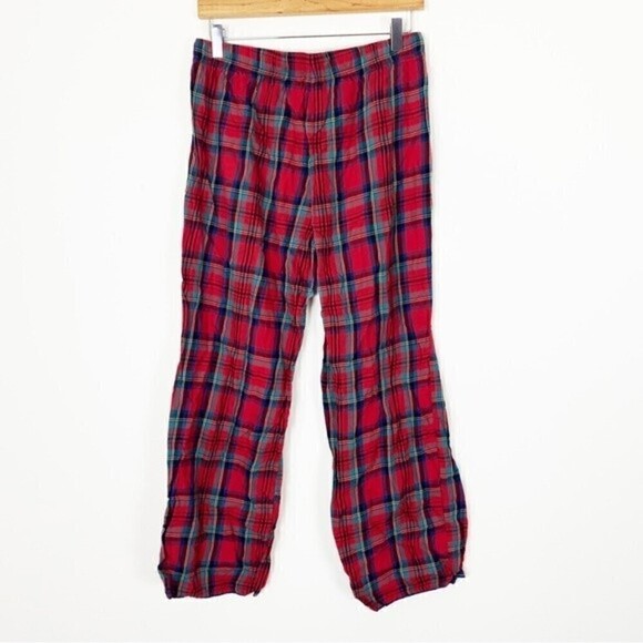 VS VICTORIA’S SECRET Red Plaid Pajamas Set Holiday Christmas Cozy Size Small - Picture 4 of 9